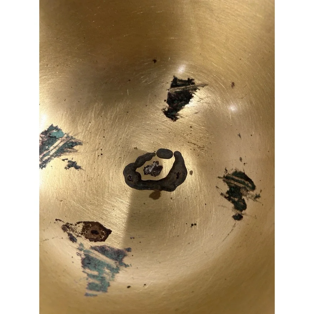 Vintage Brass Pedestal Bowl Traditional Heritage Decor